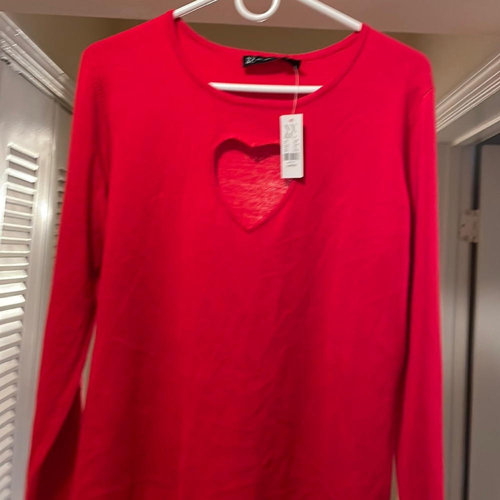 Women’s Heart sharp Shirt Size Large New